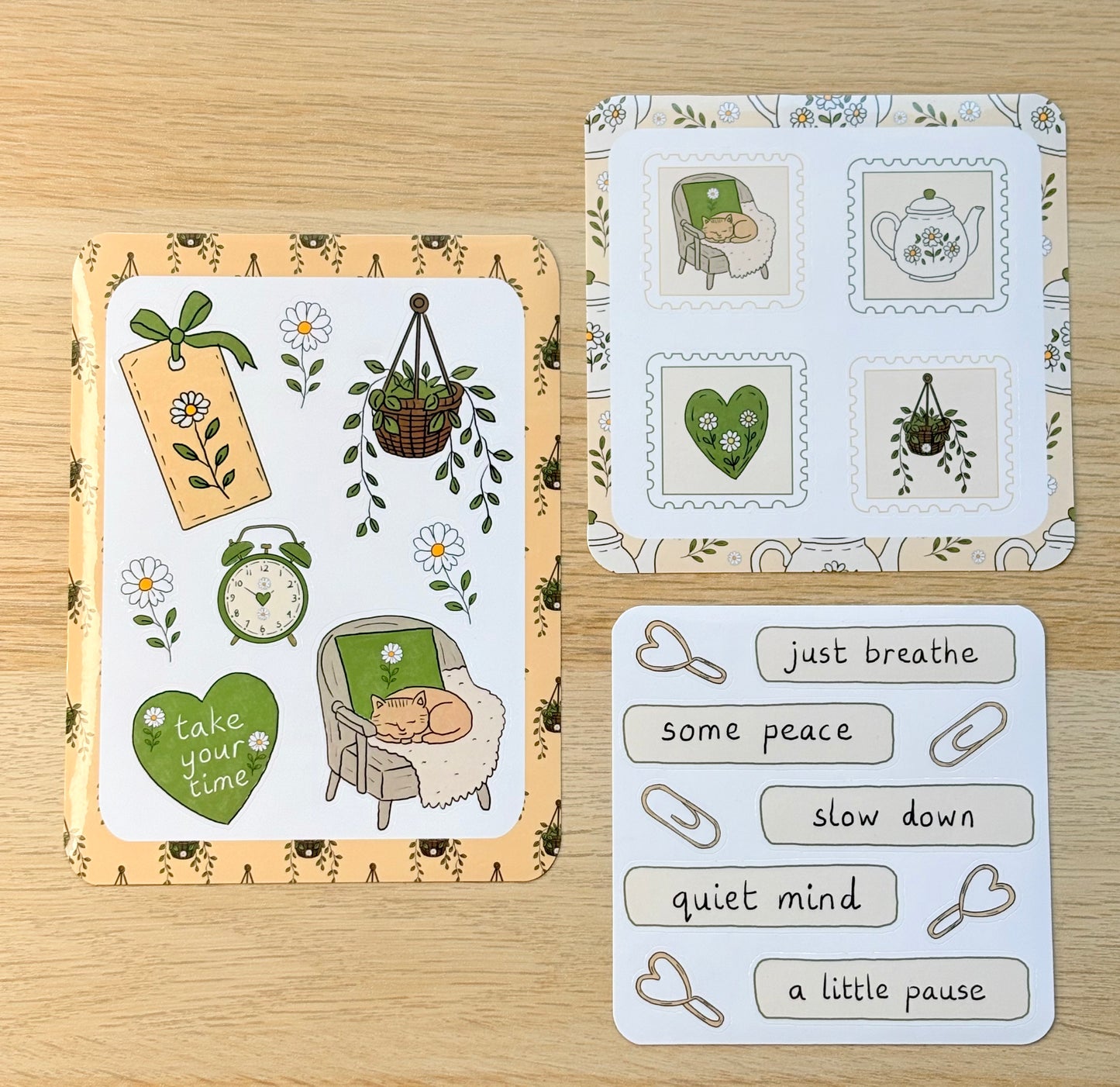 Slow Morning Notes Journaling Kit | Papers, Stickers & Memo Pages