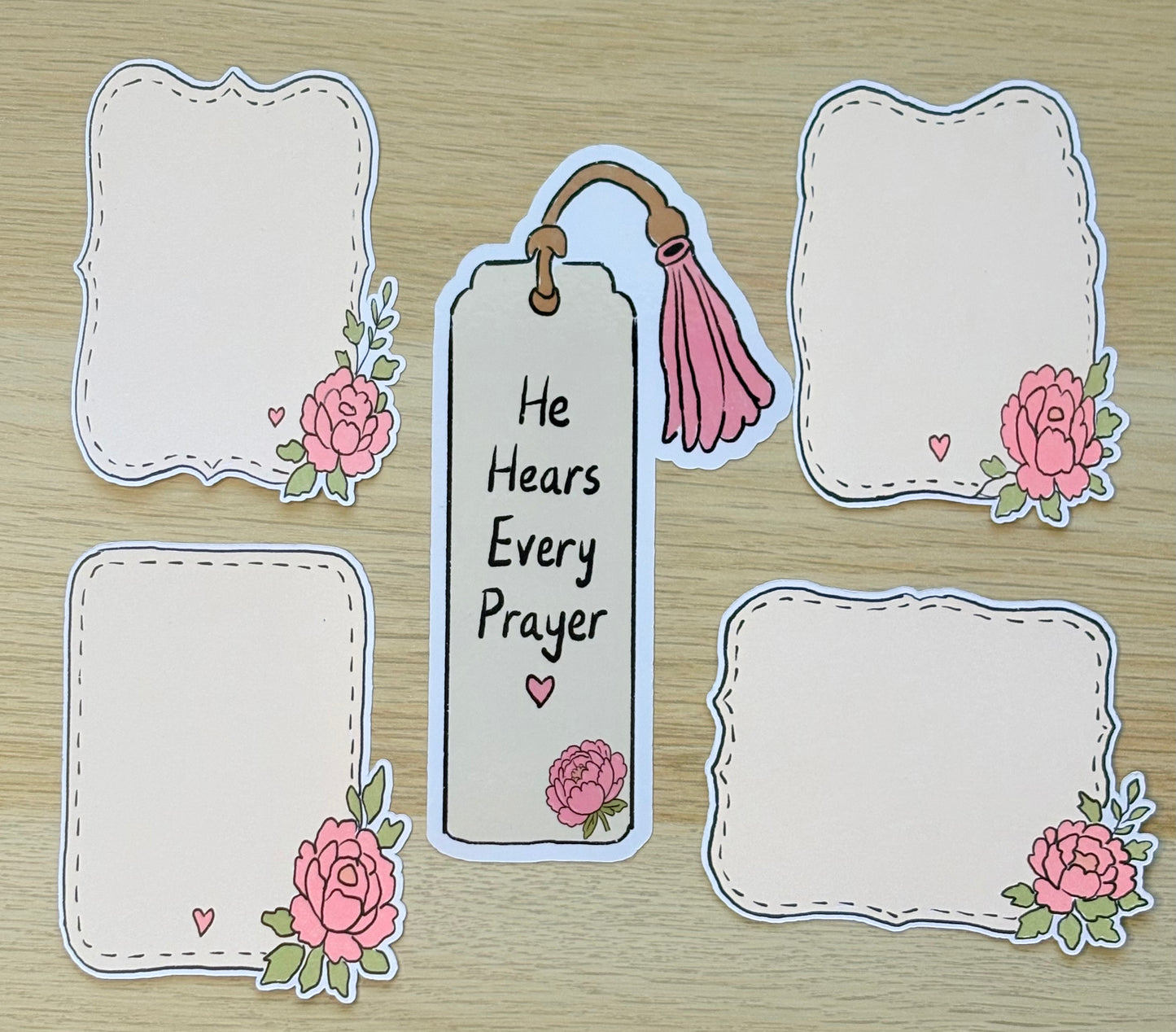 Prayers and Peonies Christian Journaling Kit | Faith Gift