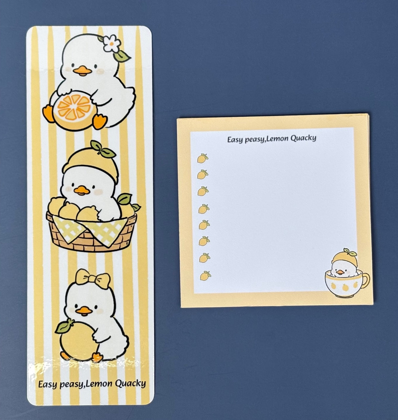 Lemon Ducks Journaling Kit – Papers, Stickers, Bookmark & Memo Pages