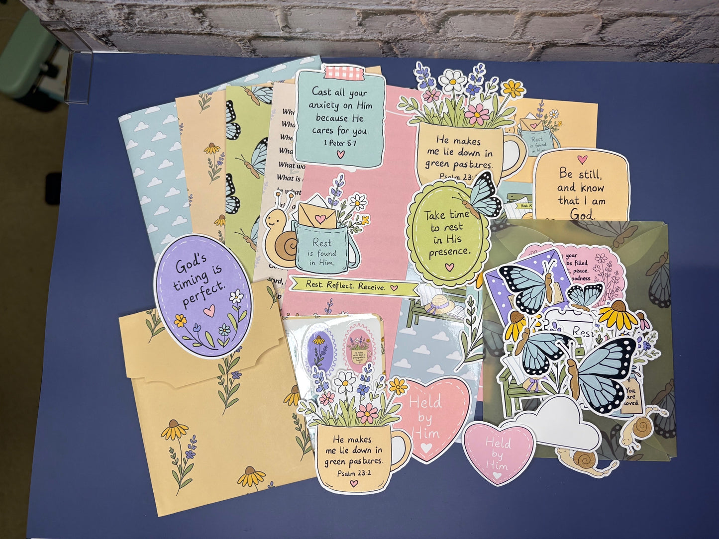 Rest With God Christian Journaling Kit | Faith Journal Supplies