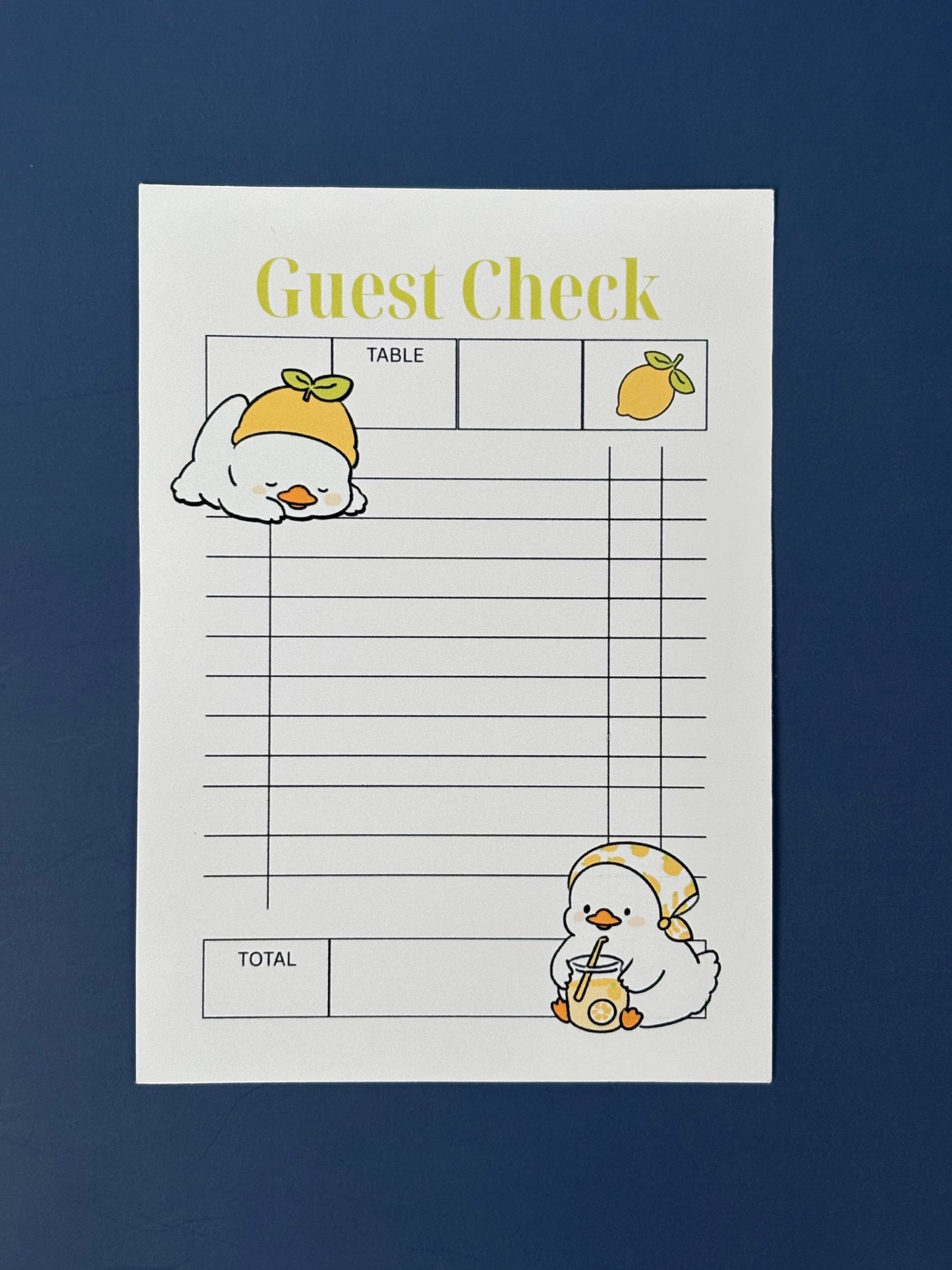 Lemon Ducks Journaling Kit – Papers, Stickers, Bookmark & Memo Pages