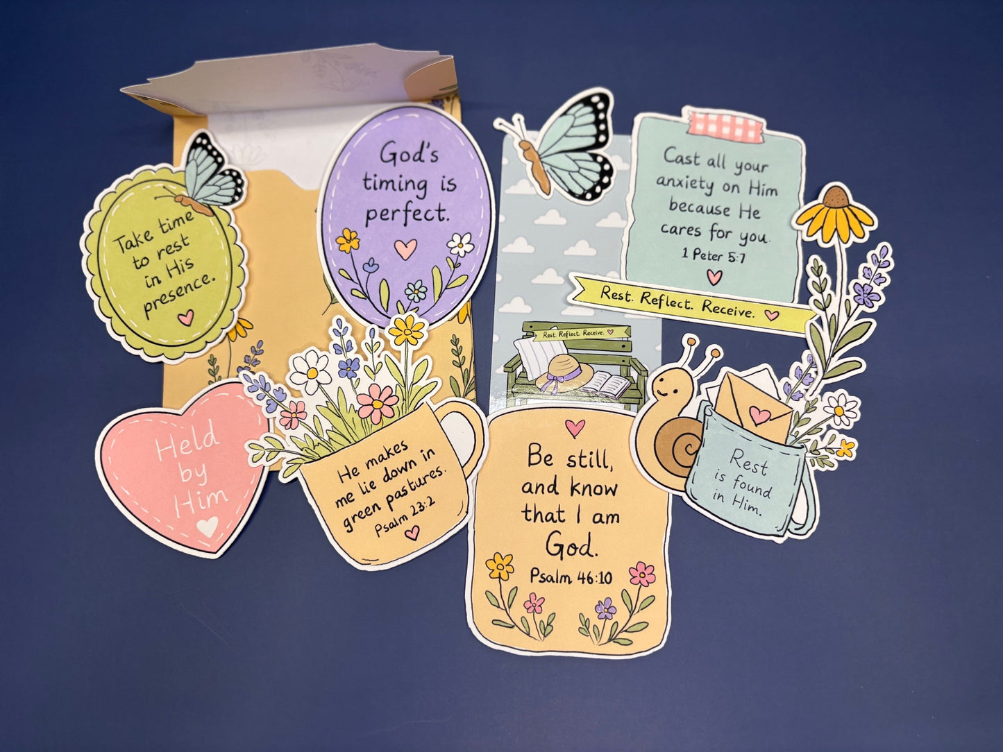 Rest With God Christian Journaling Kit | Faith Journal Supplies