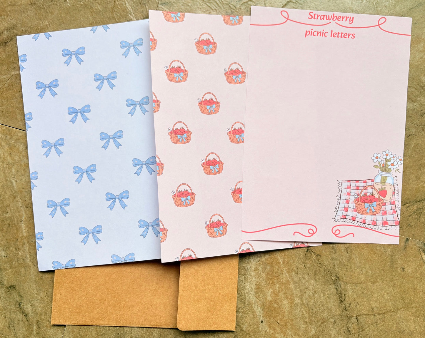 Strawberry Letters Journaling Kit | Papers & Stickers