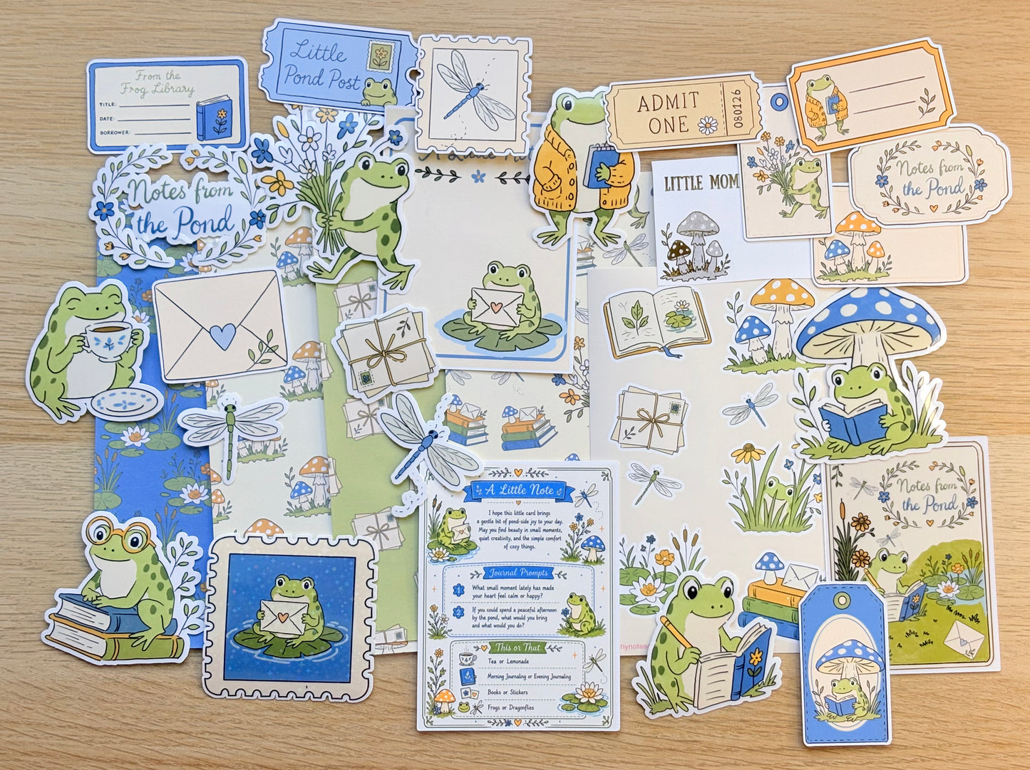 Notes from the Pond Journaling Kit | Peachy Journaling Club
