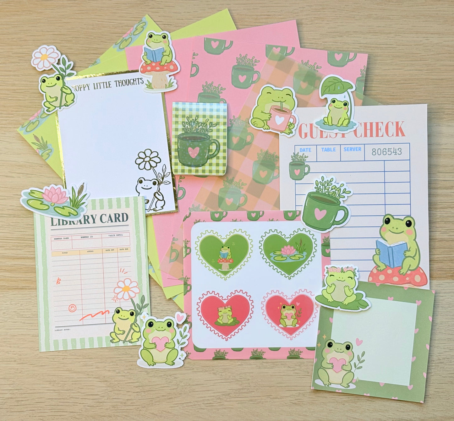 Frog Journaling Kit | Stickers, Papers, Vellum & Cards