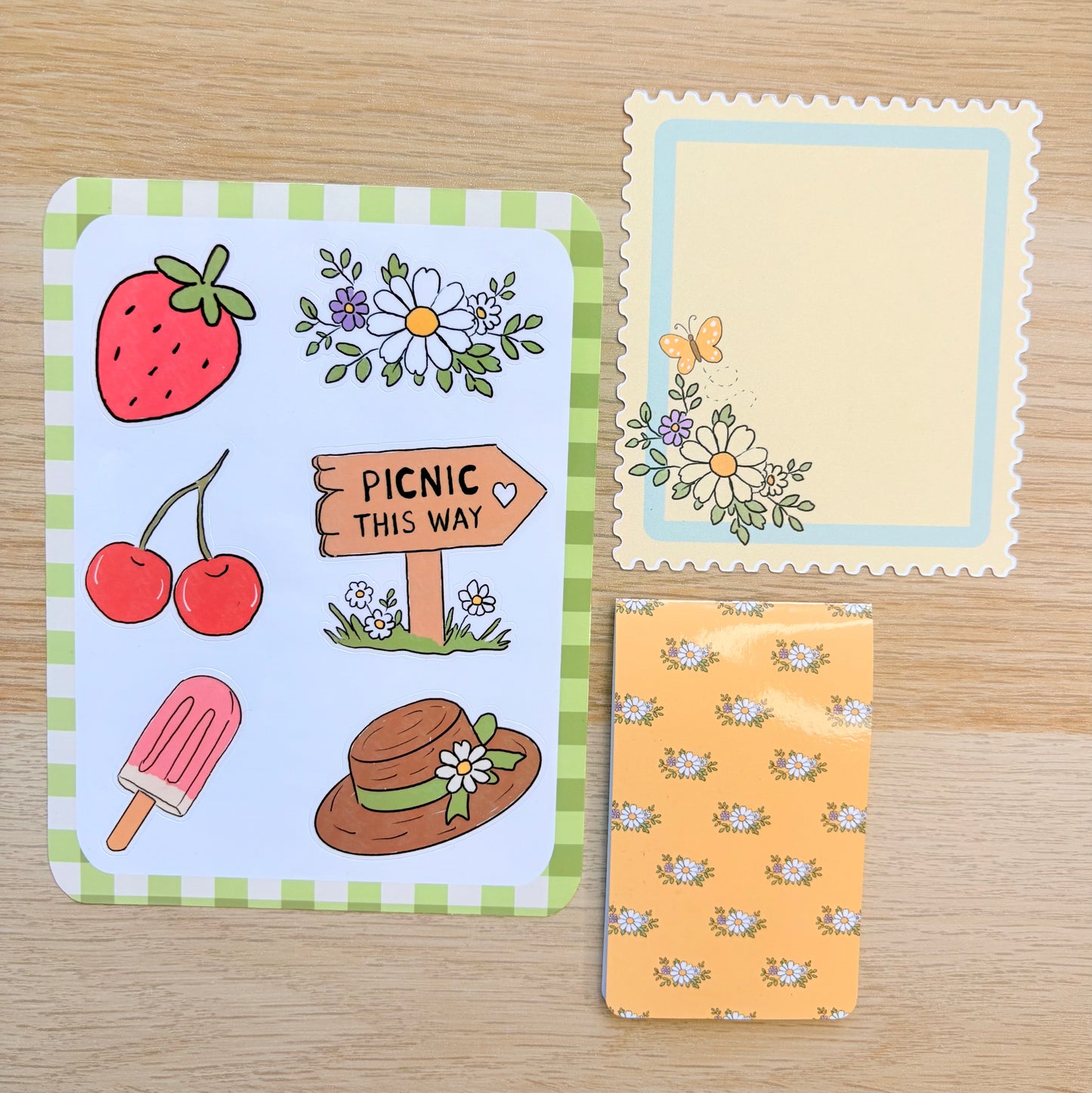Capybara Picnic Journaling Kit | Stickers, Vellum & Bookmark