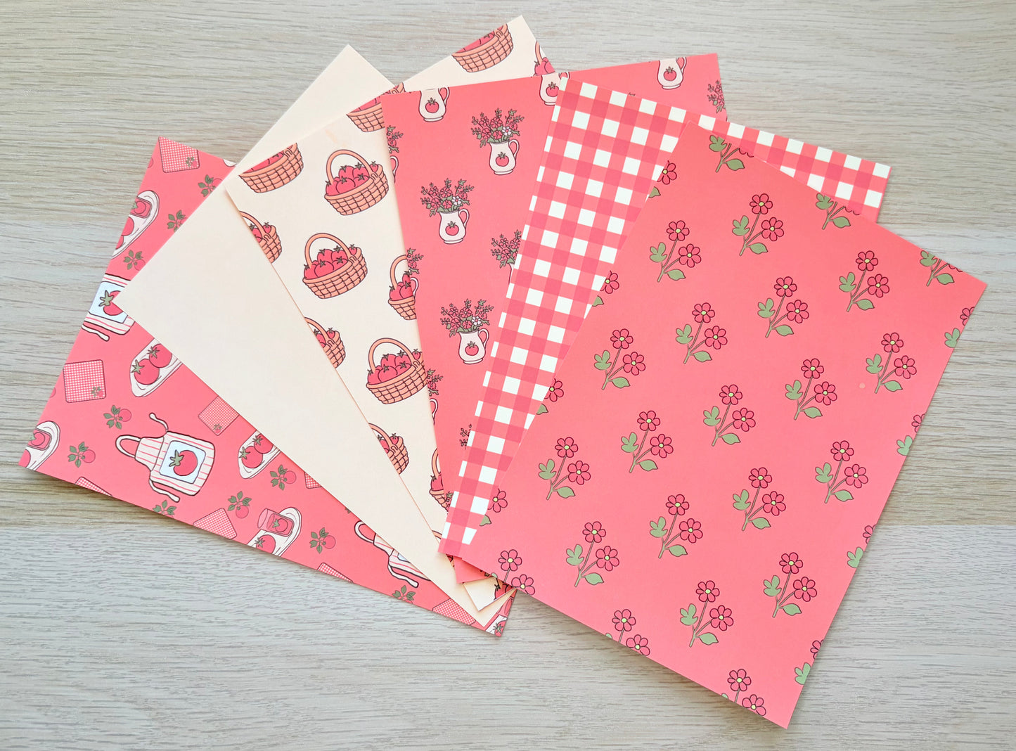 Summer Tomatoes Journaling Kit | Papers & Stickers