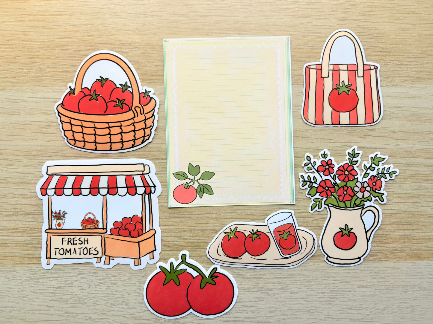 Summer Tomatoes Journaling Kit | Papers & Stickers