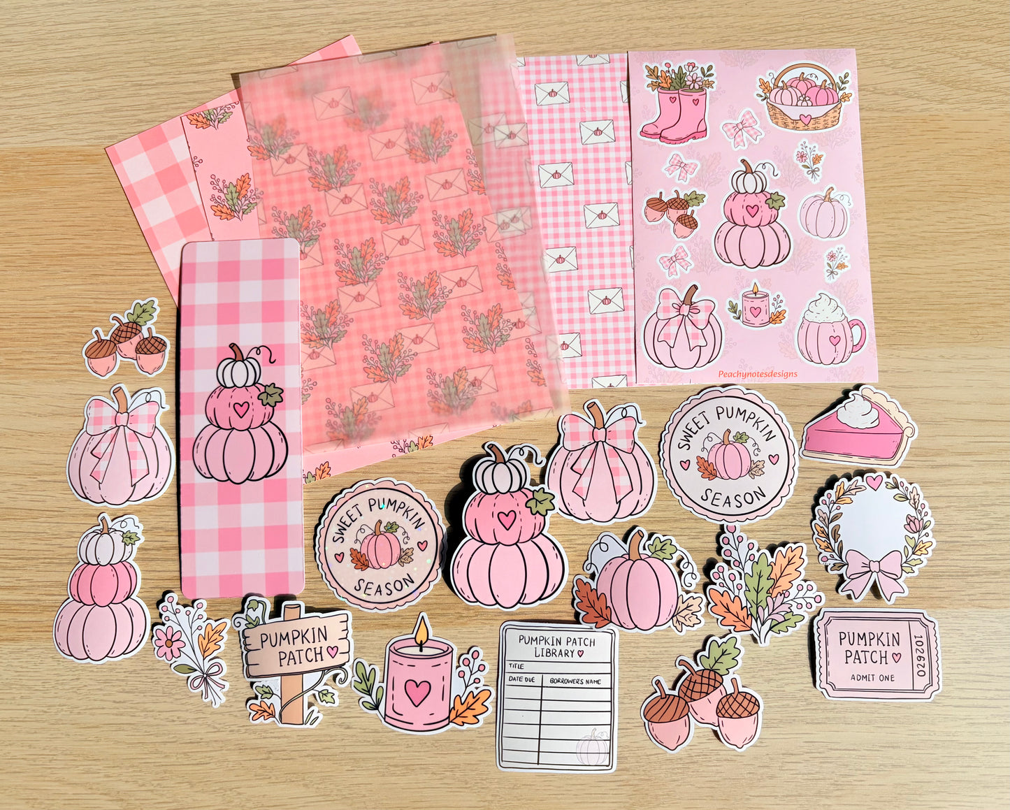 Pink Pumpkins Fall Journaling & Junk Journal Kit